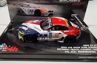 1/43 Minichamps BMW Z4 GT3 24h Nurburgring 2011 Team Schubert #77 • $45