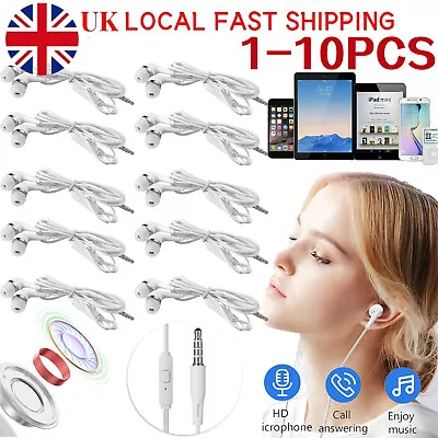 3.5mm In-Ear Headphones Audio Jack For Samsung Galaxy Earphones With Mic • £2.99