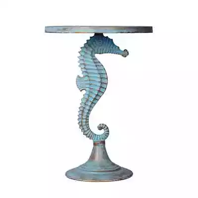 CoastalBeach Decor Seahorse Accent Side Table- 18'' X 24''H • £336.37