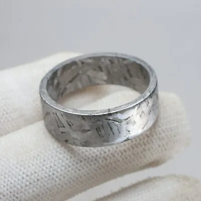 Muonionalusta Meteorite Carved Ring SIZE(US 12 ) Meteorite Ring  R2072 • $55