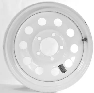 13 Inch 5 On 4.5 White Modular Trailer Wheel Rim   • $55