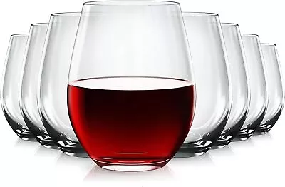 Unbreakable Plastic Stemless Wine Glasses 20 Oz | 100% Tritan Heavy Base • $45.55