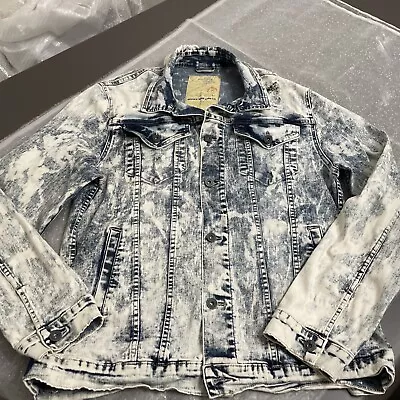 Smoke Rise Dnm Co. Men’s Distressed Hand Made Denim Jacket Sz XXL • $40