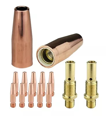 MIG Gun Parts For LIN 100L Tweco Mini #1 - Diffusers + Tapered Tips + Nozzles • $18.44