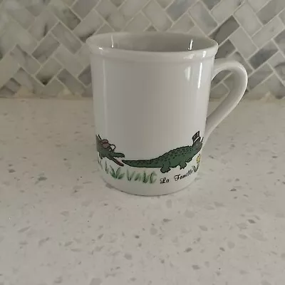 Vintage Papel Gator Coffee Mug Gator Family La Gator French - Made In Japan • $16.95