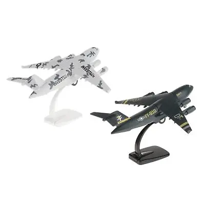 C-17 Diecast Plane Metal Pull-Back Aircraft Toys Air Plane Model For Kids • £9.85