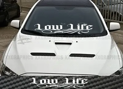 Low Life Old E Windshield Banner Decal Sticker Low Lowered Stance Bagged • $10.99