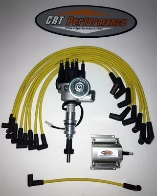 FORD SMALL BLOCK 221-260-289-302 SMALL HEI DISTRIBUTOR + 60k COIL + USA WIRES  • $159.91