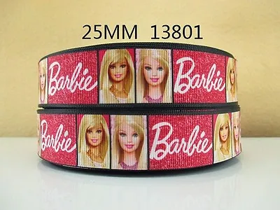 1 Metre Pink Barbie Ribbon Size 1 Inch Hair Bows Headbands Card Making Crafts • £0.99