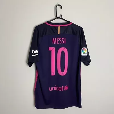 £89.99 • Buy Barcelona Football Shirt Jersey 2016/17 Away MESSI #10 (L)