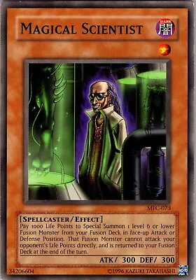 Yu-Gi-Oh TCG Magical Scientist MFC-073 Unlimited Regular Common Card Played LP • $1.79