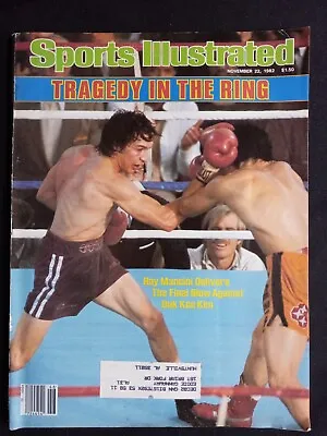 $0.99 • Buy Vintage Sports Illustrated November 22 1982 Tragedy In The Ring - Ray Mancini