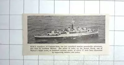 £5 • Buy 1952 Hms Amethyst Completes Another Remarkable Adventure, Melayu