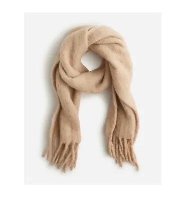 J.Crew Brushed Woven Scarf In HTHR CAMEL - BRAND NEW WITH TICKETS • $50