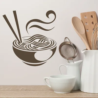 Noodles Chinese Japanese Kitchen Wall Sticker WS-18185 • £17.98