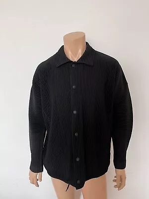 Homme Plisse Issey Miyake Long-sleeved Shirt Jacket With Lapels(size 2) • $135.99