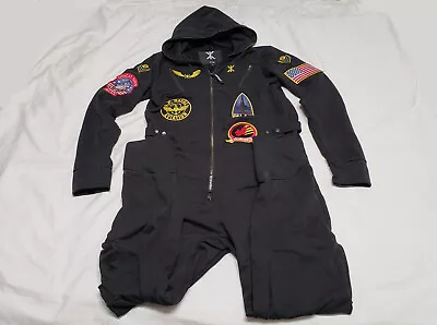 OnePiece Aviator Top Gun Movie Pajamas Hoodie Costume Jumpsuit Size L - Norway • $70