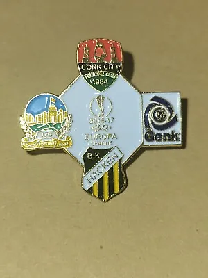 Cork City F.C. 2016 Europa League Enamel Pin Badge. LinfieldBK HackenKRC Genk. • £8.26