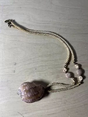 Signed Vintage Miriam Haskell Necklace Shell • $125