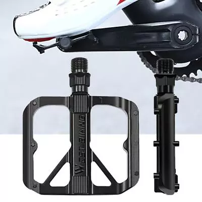 Bike Pedals 9/16  Mountain Road Bicycle Flat Platform Non-Slip 1 SET MTB Cycling • $14.75