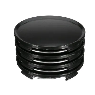 4x 68mm Car Wheel Center Hub Cap Cover Set No Emblem Black Universal  • $23.65