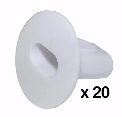 Plastic Hole Tidy Wall Grommet Sky Twin Double Coax Aerial Cable Entry WHITE X20 • £8.99