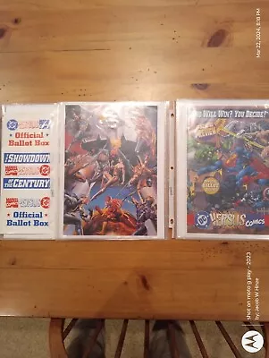 1995 DC Vs Marvel Promos Case Box Topper Comic And Sticker Sheet • $15.50