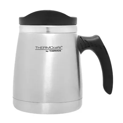 Genuine! THERMOS THERMOCAFE 450 Ml Stainless Steel Double Wall Wide Base Mug! • $24.90