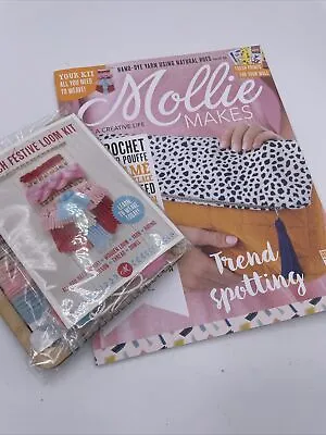 Mollie Makes Trend Spotting Issue #97 With Included Kitsch Festive Loom Kit • $16.95