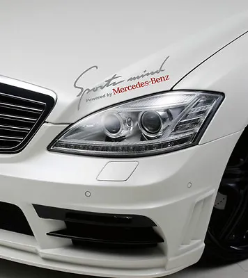 Sports Mind Powered By Mercedes Benz Racing Decal Sticker Emblem Logo SILVER/RED • $24.95