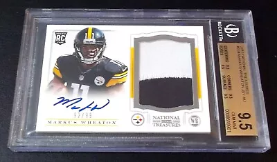 (#92/99) BGS 9.5 10 Autograph Rc Jersey Markus Wheaton Auto 2013 National Signed • $75