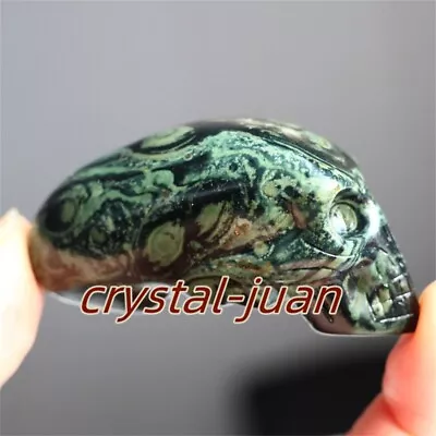 2.2  Natural Kambaba Aliens Skull Carved Quartz Crystal Skull Reiki Heal 1pc • $14.61