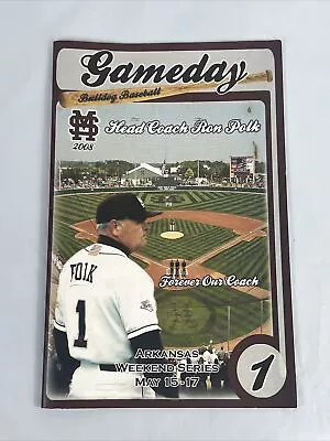 Mississippi State Bulldogs Baseball 2008 Program Ron Polk Cover Forever Coach  • $19.99