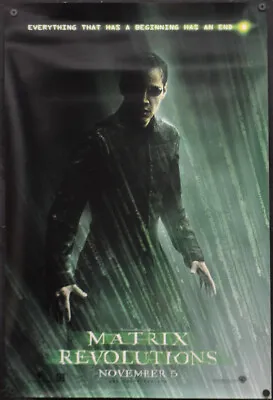 Matrix Revolutions 2003 Original 27x40 Ds  Neo  Style Movie Poster Keanue Reeves • $30