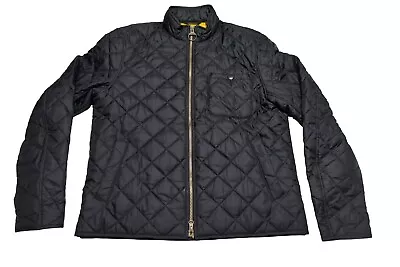 Barbour Pod Jacket Quilted Men's Medium Black Insulated Jacket Full Zip • $80.71