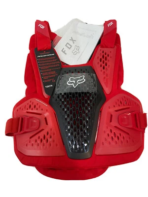 $97 • Buy Fox Racing Youth Motocross Raceframe Roost Offroad MotoX Flame Red One Size