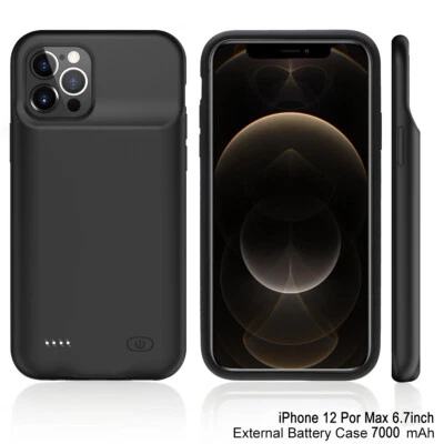 $69.34 • Buy 7000mAh Portable Power Bank Pack Battery Charger Case For IPhone 12 Pro Max Mini
