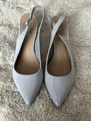 Stylish Heeled Sandals Wedding Party Size 8 Silver • £5