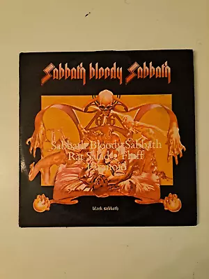 Black Sabbath Rare Ep 7  Sabbath Bloody  Sabbath Paranoid Vertigo Swirl Label Lp • $150