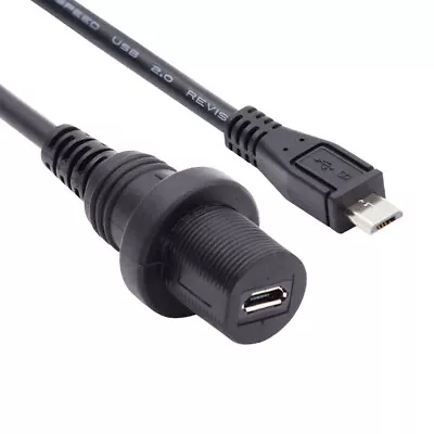 Waterproof Dustproof 480Mbps Micro USB2.0 5Pin Male To Female Extension USB2.0 • $9.02