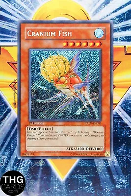 Cranium Fish TAEV-EN083 1st Edition Secret Rare Yugioh Card • £26.99