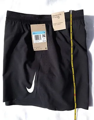 Nike Aeroswift Men's 4  Split Running Shorts  New With Tag Size Medium Black • $36.99