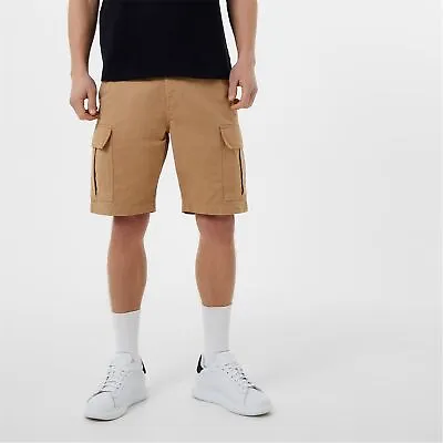 Jack Wills Mens Twill Cargo Fleece Shorts • £20