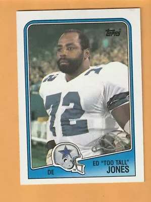 Ed Too Tall Jones Dallas Cowboys 1988 Topps #266 Tennessee State 2K • $2