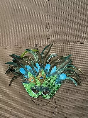 Mardi Gras Peacock Supplies  Fan Mask Top Lot • $18