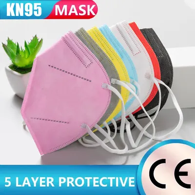 $10.50 • Buy 100PC N95 KN95 KF94 Mask Respirator Disposable Face Masks 5 Layers Surgical◇Mask