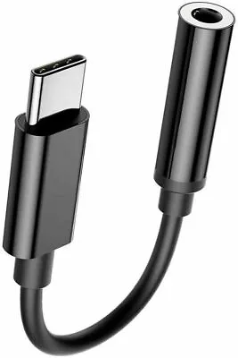 USB TYPE C TO 3.5mm AUDIO HEADPHONE ADAPTER JACK UNIVERSALLY COMPATIBLE SAMSUNG • £3.19