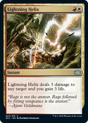 Lightning Helix FOIL Double Masters 2022 NM White Red Uncommon MTG CARD ABUGames • $1.24