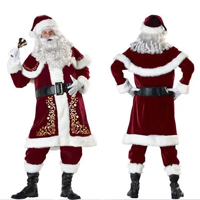 £39.99 • Buy Suit Christmas-Santa Claus Cosplay Adult Costume Fancy Dress Party Outfit