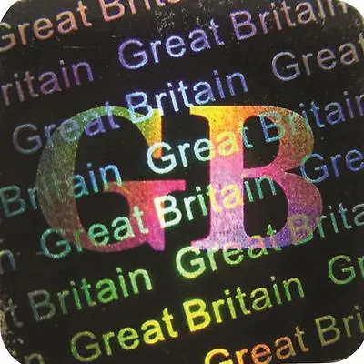 GB Great Britain Security Hologram Sticker Warranty Labels Tamper Proof 12x12mm • £1.99